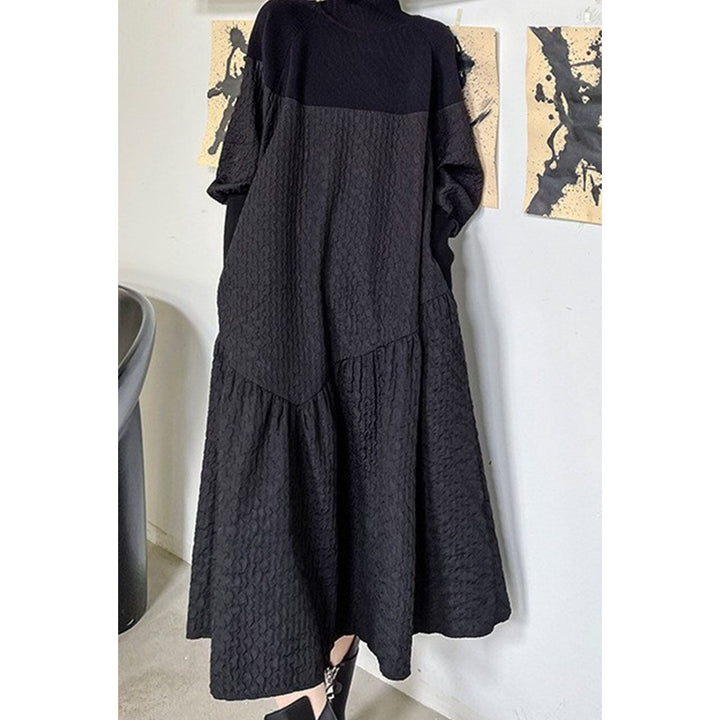 Knit Switching Tiered Onepiece