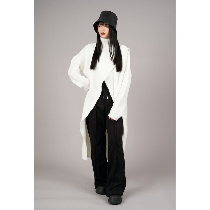 Turtleneck Slit Knit