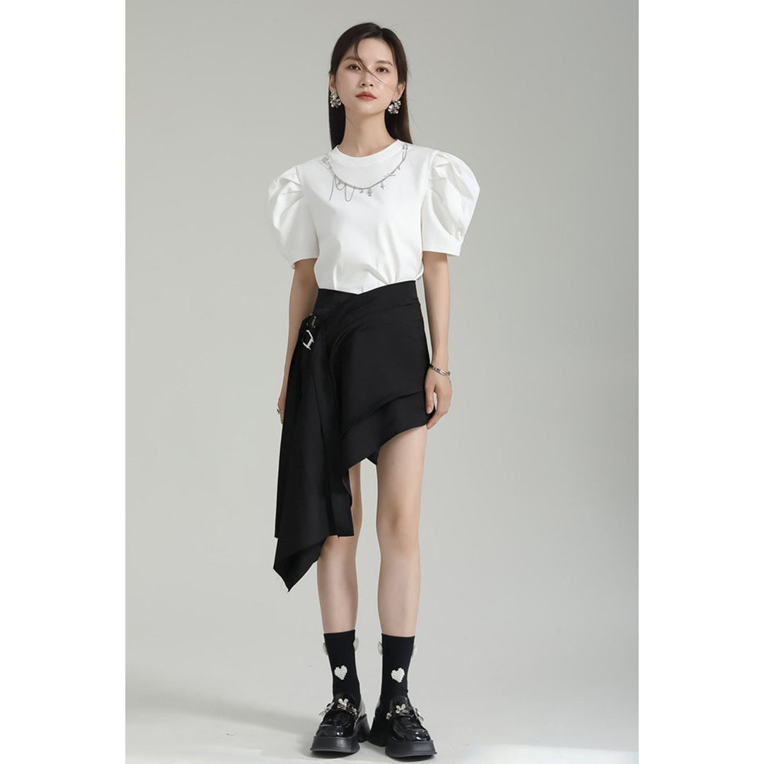 Tuck Puff Sleeve T-shirt