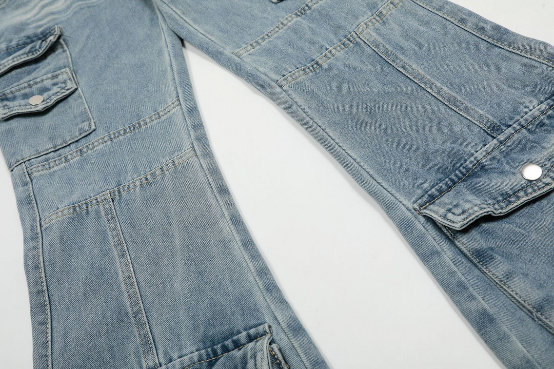 Pocket Washed Slim Jeans