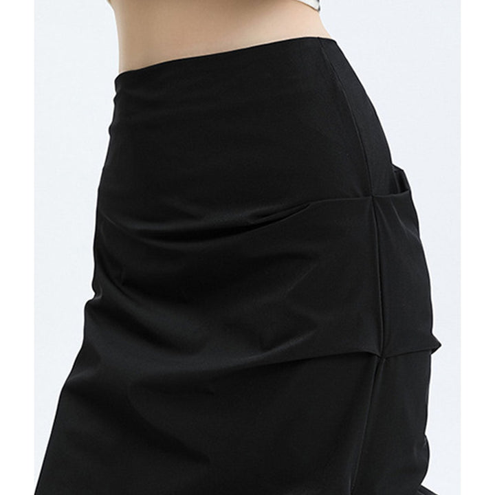 [¥0] Side Tuck Slit Tight Skirt