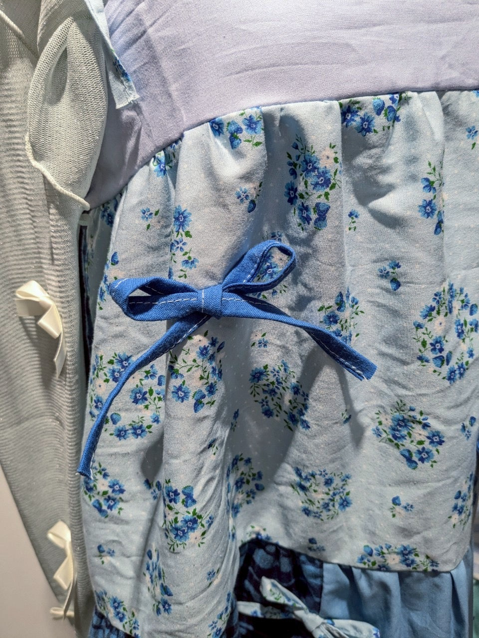 Patchwork Tiered Ribbon Onepiece