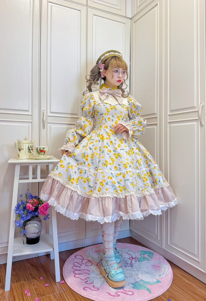 [satsukiai00] 五月アイ - Classic garden tea timeワンピース / 水色