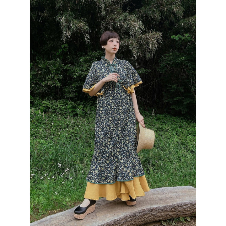 ୨୧2点購入で1,000円OFF୨୧ [usagikomachi] うさこま - Metamor Kimono Dress / Emera botanica