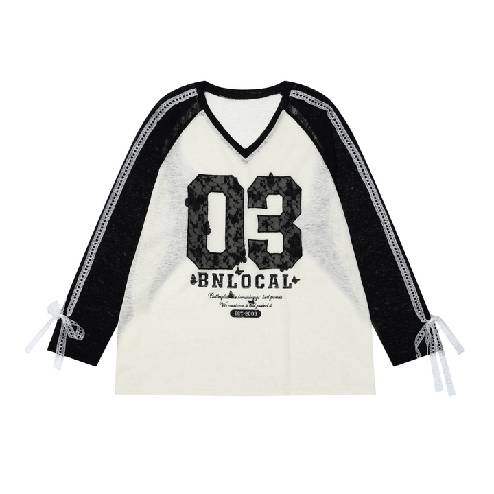 [¥0] Sports side line knit sweater