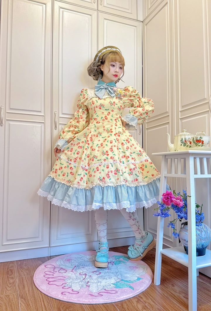 [satsukiai00] 五月アイ - Classic garden tea timeワンピース / 黄色