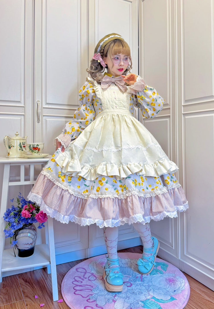 [satsukiai00] 五月アイ - Classic garden tea timeワンピース / 水色