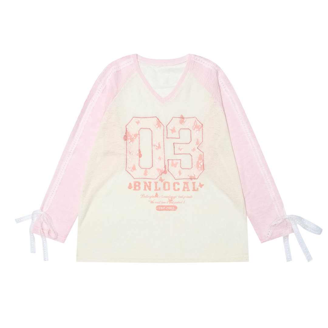 [¥0] Sports side line knit sweater