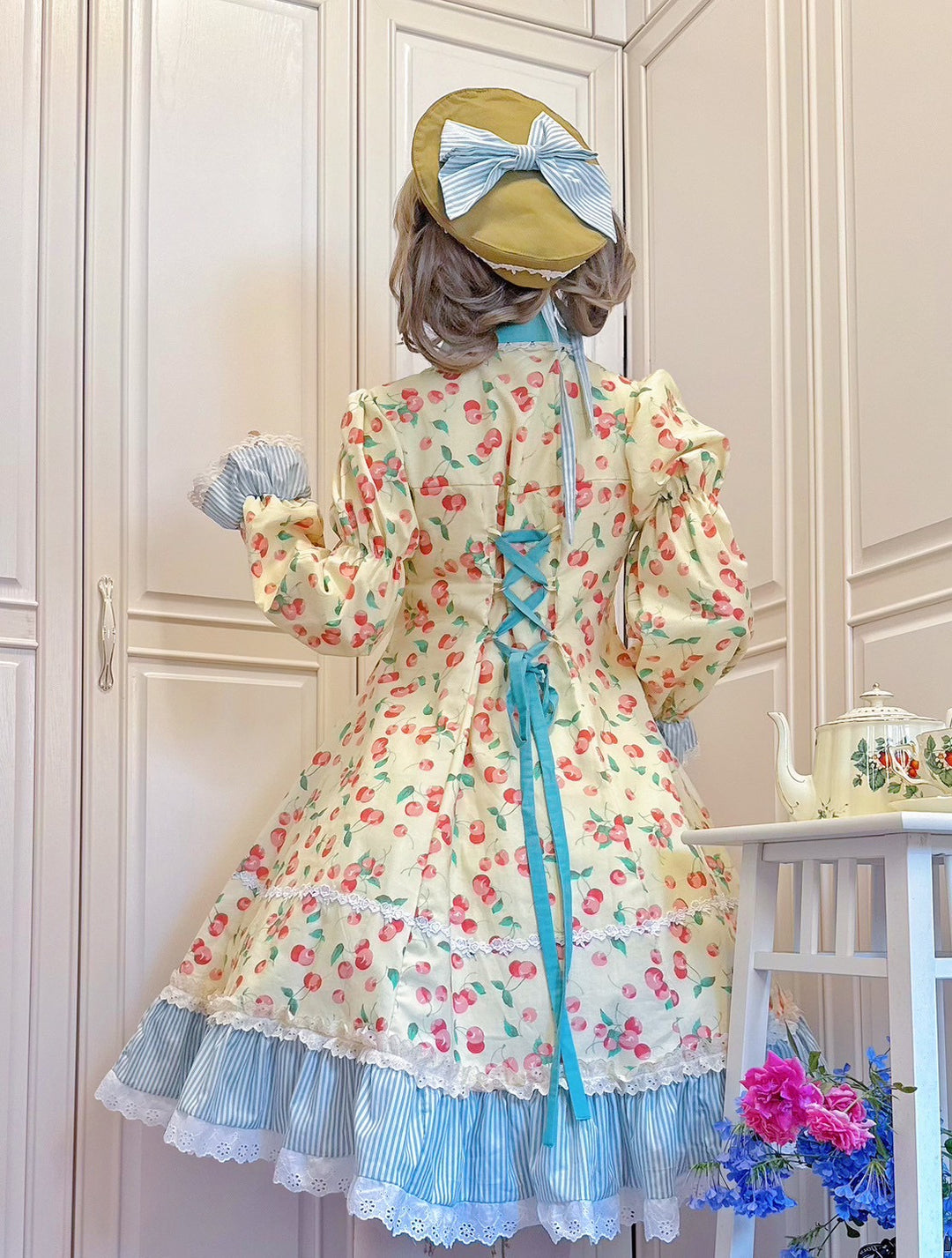 [satsukiai00] 五月アイ - Classic garden tea timeワンピース / 黄色