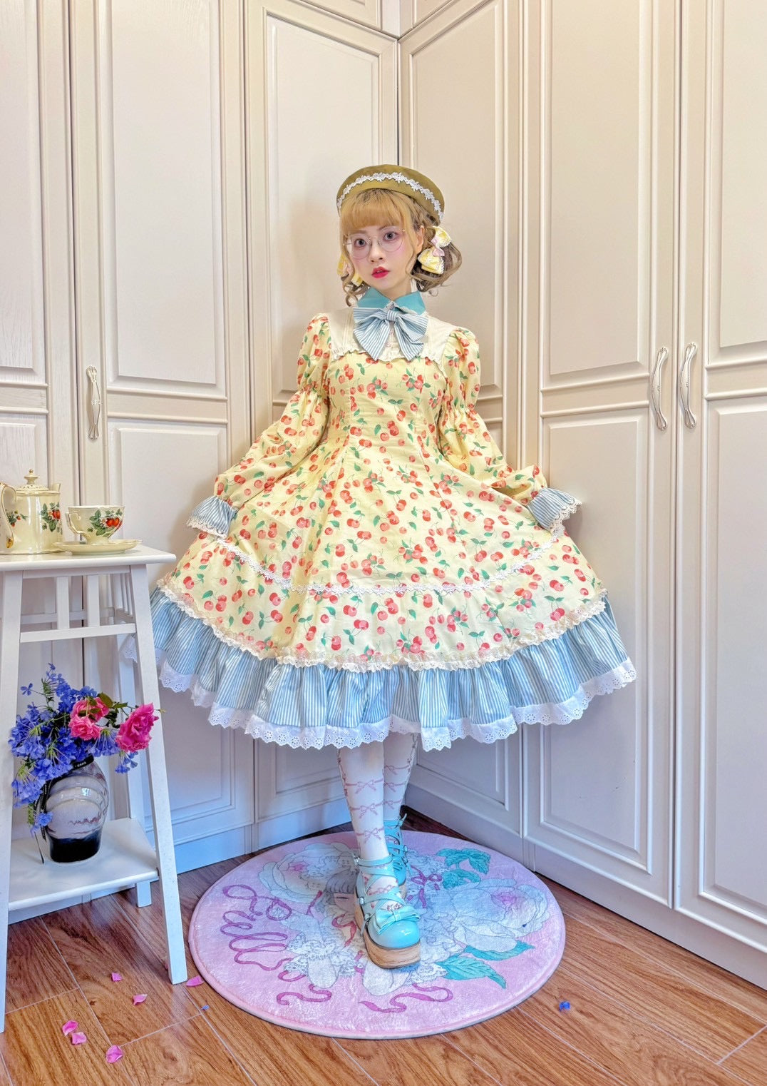 [satsukiai00] 五月アイ - Classic garden tea timeワンピース / 黄色