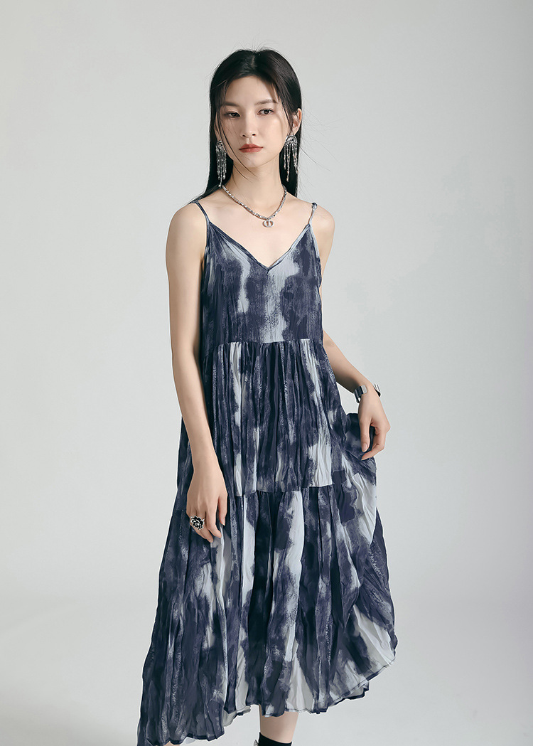 Tie Dye Tiered Camisole Onepiece
