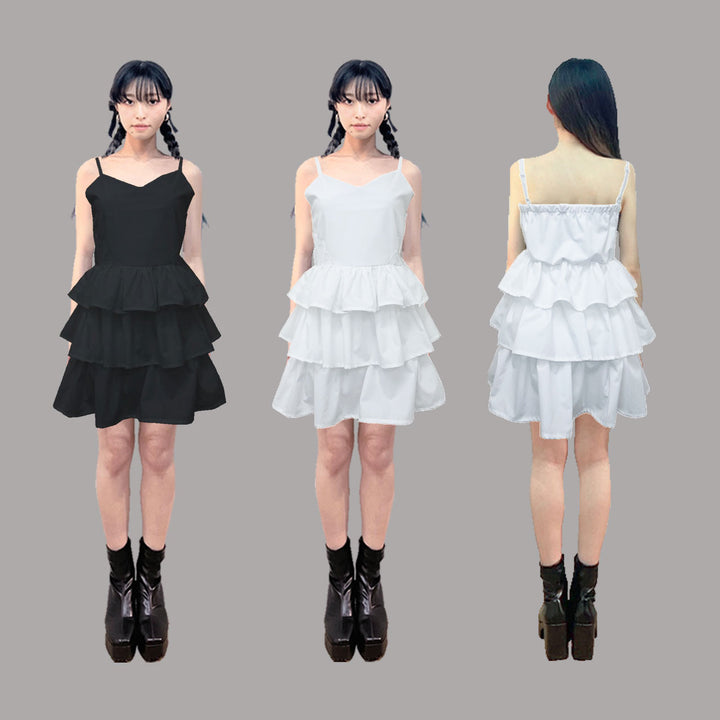 ୨୧ セット購入はこちらから ୨୧ 1週間限定15％OFF ୨୧ [ yy0904._] 緩苺 -Rose Hoodie シリーズ × Side Lace Tiered Cami Onepiece 24,191 / 25,041