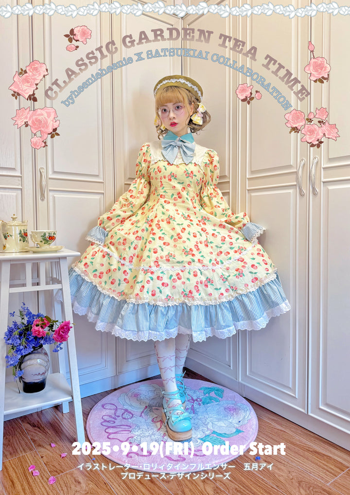 [satsukiai00] 五月アイ - Classic garden tea timeワンピース / 黄色