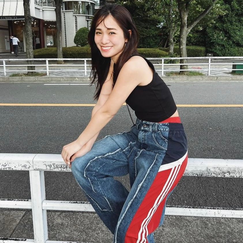 [maaarina0806] Street color patchwork loose jeans