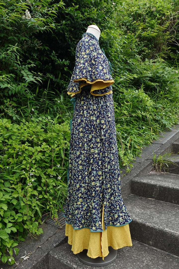 ୨୧2点購入で1,000円OFF୨୧ [usagikomachi] うさこま - Metamor Kimono Dress / Emera botanica