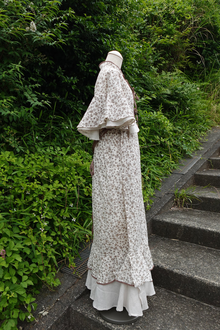 ୨୧2点購入で1,000円OFF୨୧ [usagikomachi] うさこま - Metamor Kimono Dress / Ash botanica