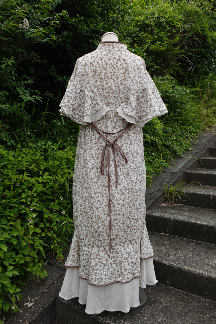 ୨୧2点購入で1,000円OFF୨୧ [usagikomachi] うさこま - Metamor Kimono Dress / Ash botanica