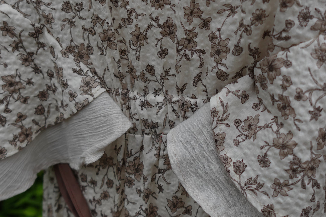୨୧2点購入で1,000円OFF୨୧ [usagikomachi] うさこま - Metamor Kimono Dress / Ash botanica
