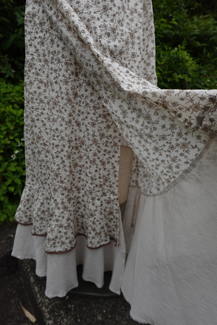 ୨୧2点購入で1,000円OFF୨୧ [usagikomachi] うさこま - Metamor Kimono Dress / Ash botanica