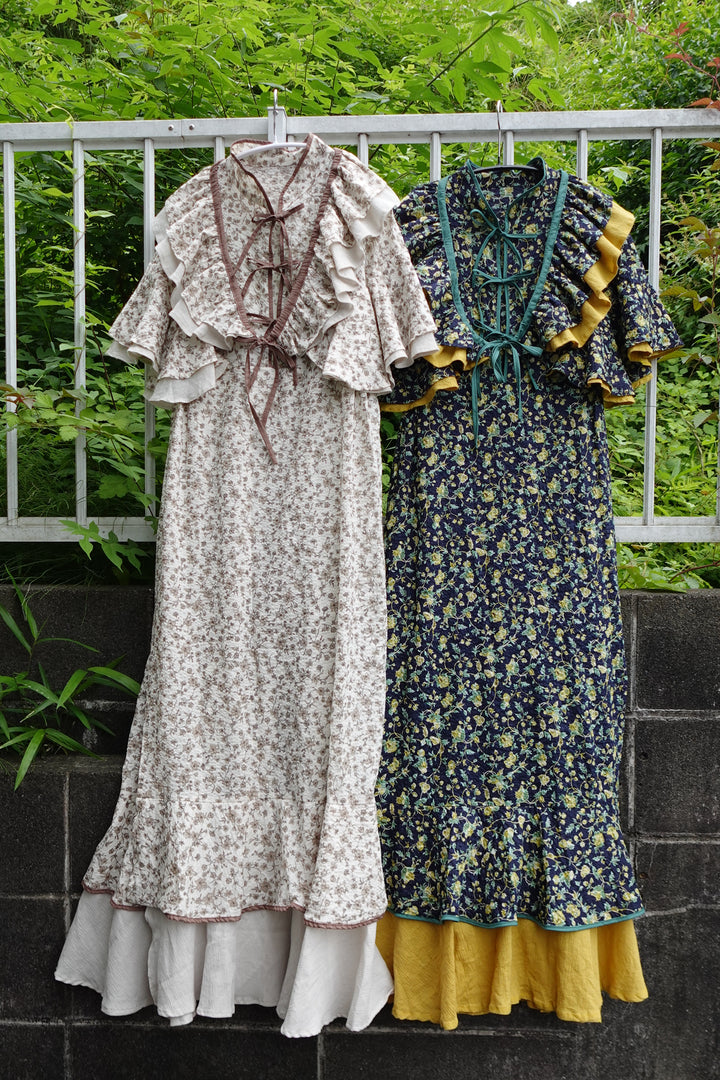 ୨୧2点購入で1,000円OFF୨୧ [usagikomachi] うさこま - Metamor Kimono Dress / Emera botanica