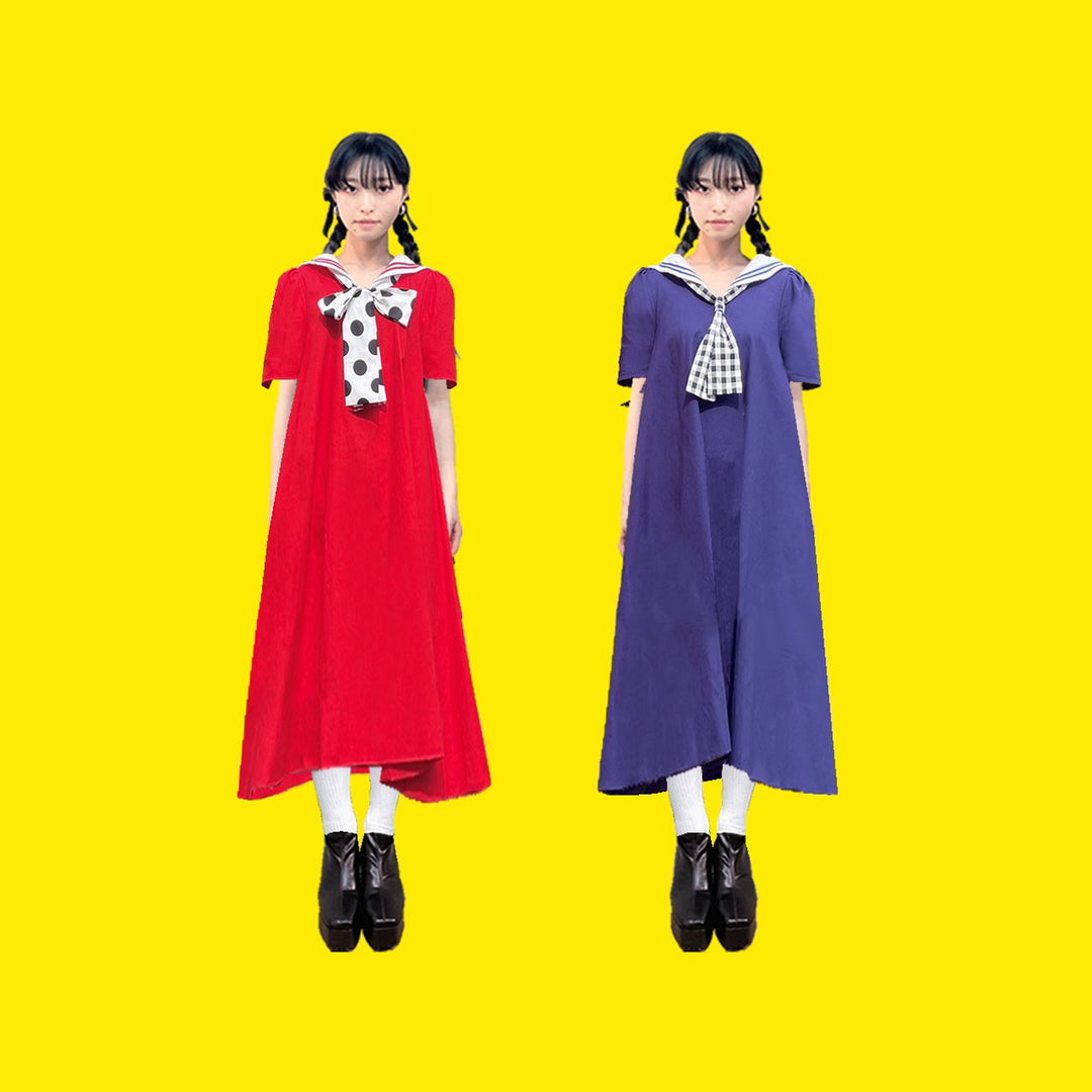 [amaiwana_jp] アマイワナコラボアイテム - アマイワナレトロチックセーラーワンピ