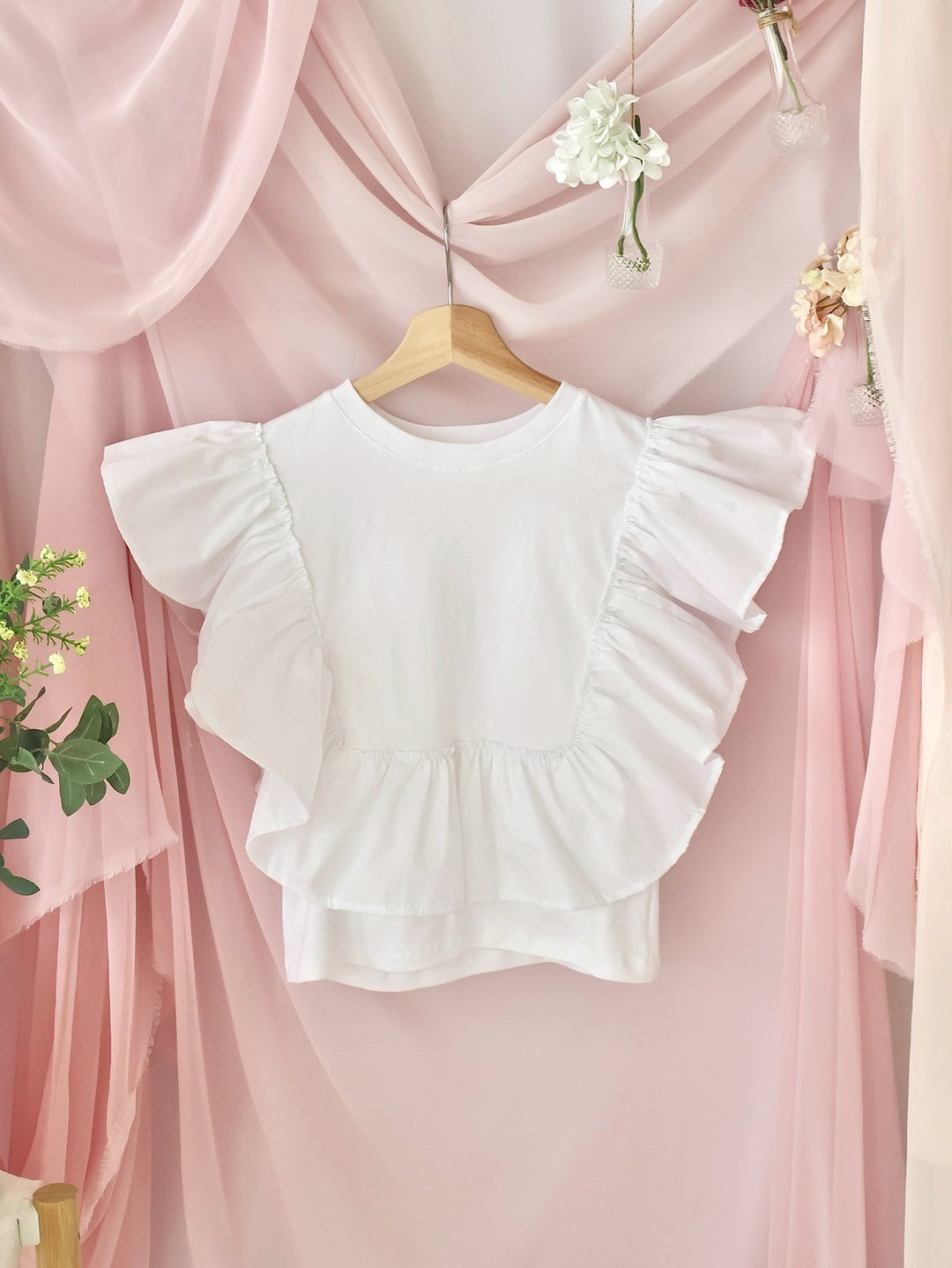 [natyu_moon] × byheenieheenieコラボアイテム - airy frill tops