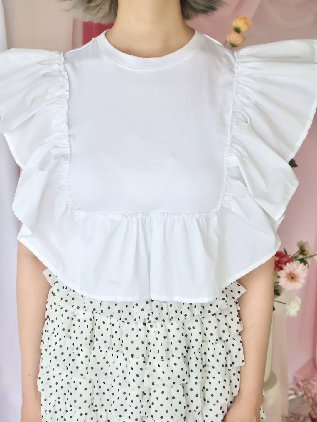 [natyu_moon] × byheenieheenieコラボアイテム - airy frill tops