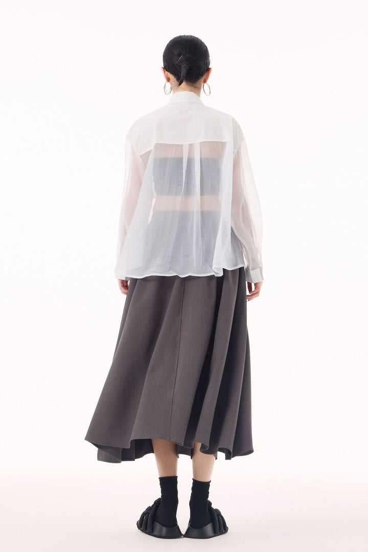 Sheer loose shirt