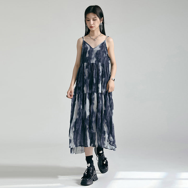 Tie Dye Tiered Camisole Onepiece