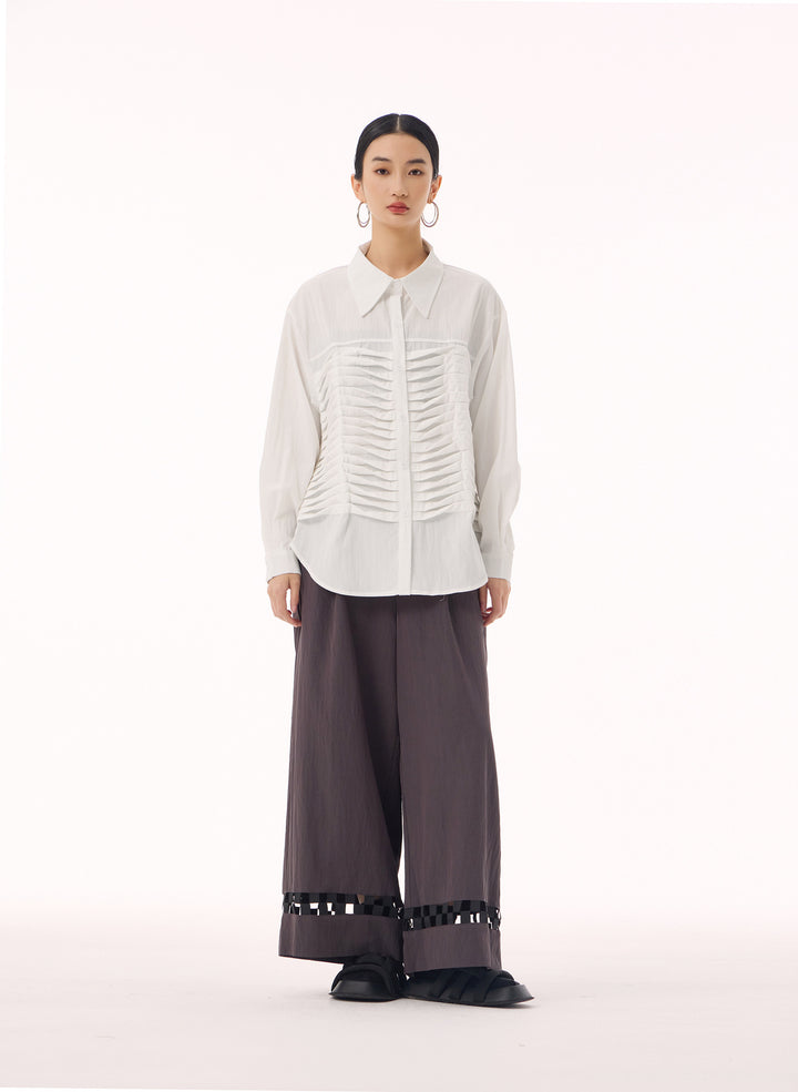 Front tuck loose shirt