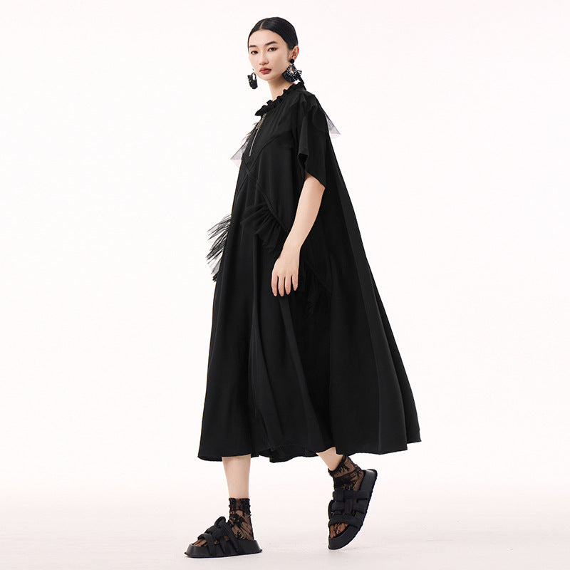 Big silhouette tulle decoration dress