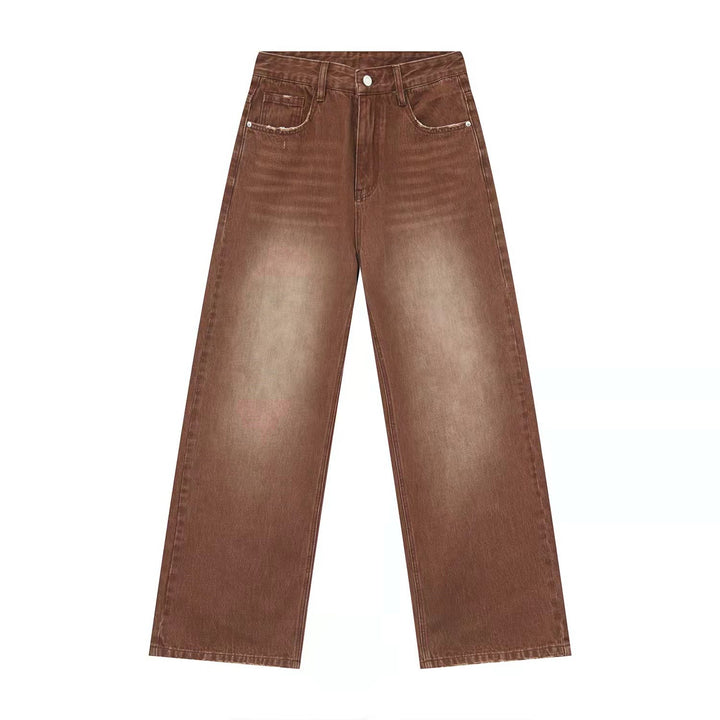[¥0] Vintage brown washed jeans