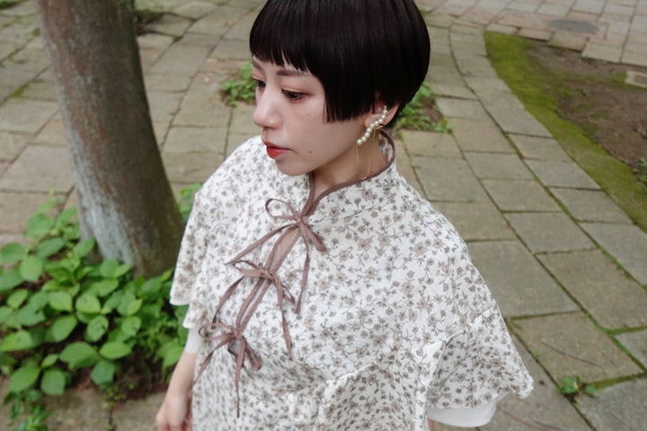 ୨୧2点購入で1,000円OFF୨୧ [usagikomachi] うさこま - Metamor Kimono Dress / Ash botanica