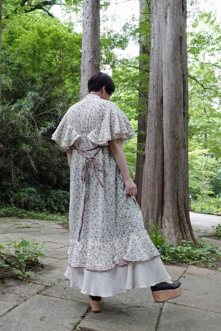 ୨୧2点購入で1,000円OFF୨୧ [usagikomachi] うさこま - Metamor Kimono Dress / Ash botanica