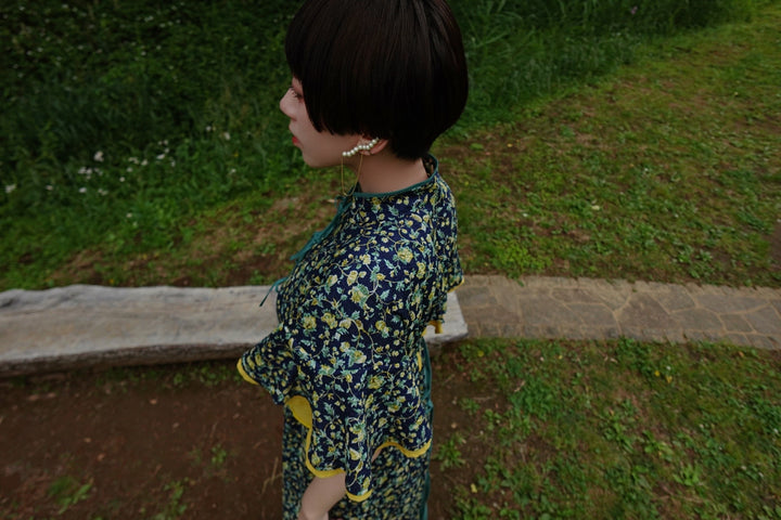 ୨୧2点購入で1,000円OFF୨୧ [usagikomachi] うさこま - Metamor Kimono Dress / Emera botanica