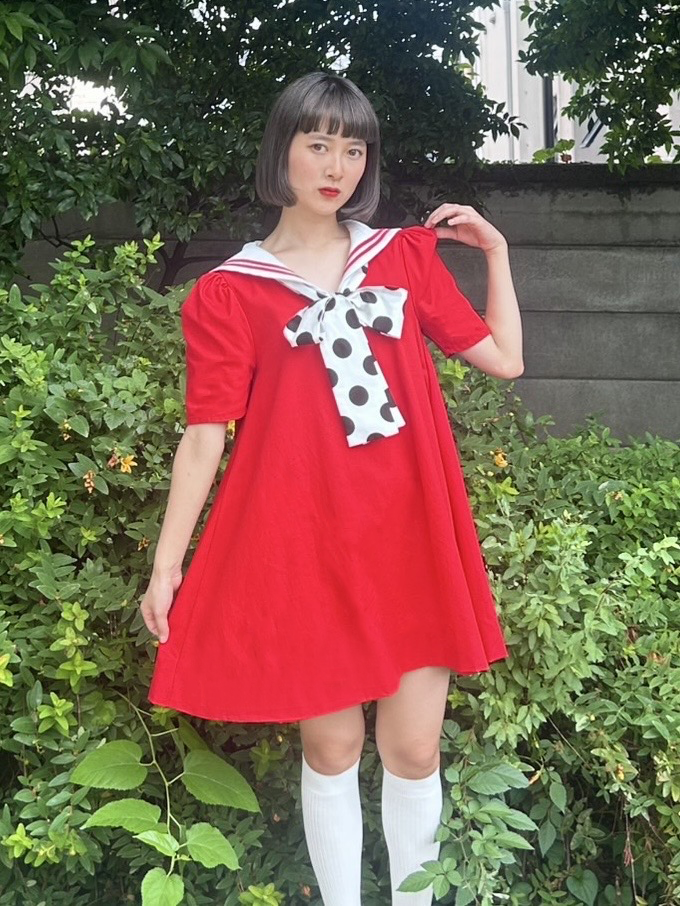 [amaiwana_jp] アマイワナコラボアイテム - アマイワナレトロチックセーラーワンピ